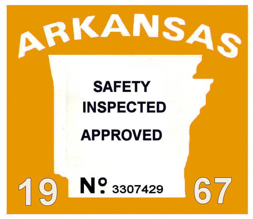 (image for) 1967 Arkansas Inspection Sticker
